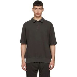 LES TIEN GRAY COTTON‎ POLO T-SHIRT | SIZE M